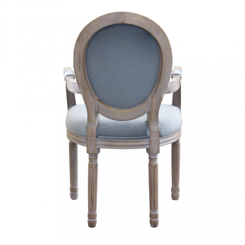 Set 2 poltrone Constance velluto grigio moderne e confortevoli