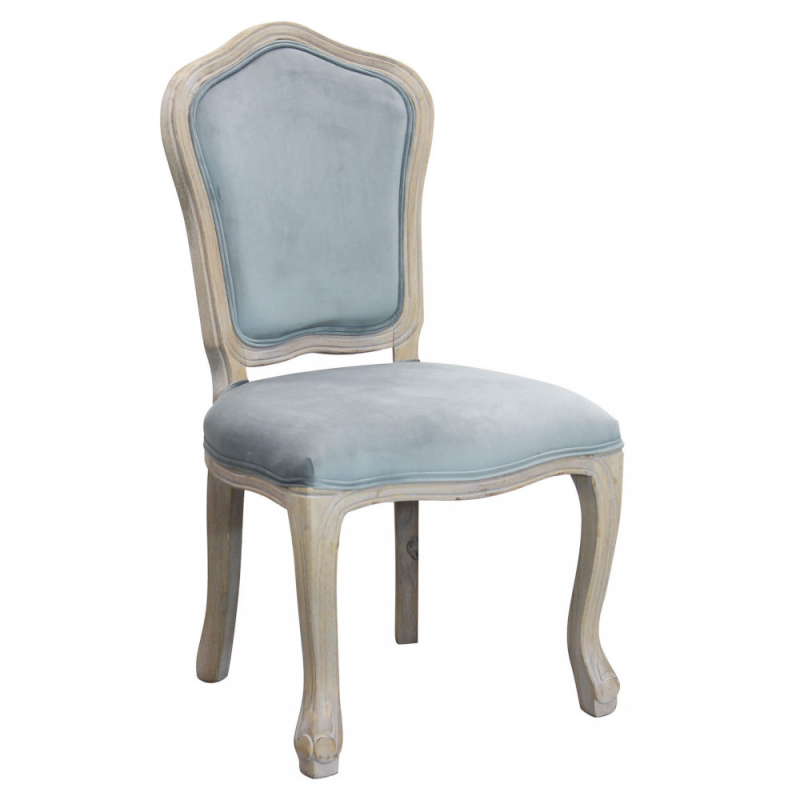 Set di 2 SEDIE CHARLENE IN VELLUTO GRIGIO