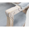 Set 2 poltrone Charlene velluto grigio imbottite moderne eleganti