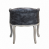 Set 2 poltrone Coreen ecopelle vintage grigio imbottite eleganti