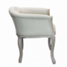 Set 2 poltrone Coreen tessuto grigio imbottite eleganti moderne