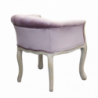 Set 2 poltrone Coreen velluto rosa imbottite eleganti moderne