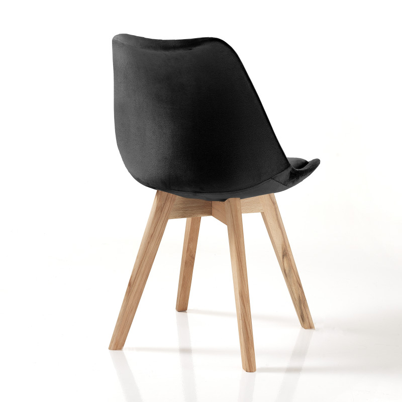 Sedia Kiki Soft Black 65 X 47 X 50 Cm
