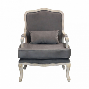 Zoom POLTRONA CHRISTY IN VELLUTO TAUPE