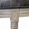 Set 2 Panche Margi in ecopelle vintage grigio per soggiorno
