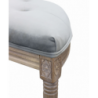 Set 2 panche Margi in velluto grigio moderne per soggiorno