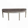 Set 2 panche Margi in velluto taupe moderne per soggiorno