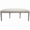 Set 2 panche Margi tessuto grigio imbottite moderne versatili
