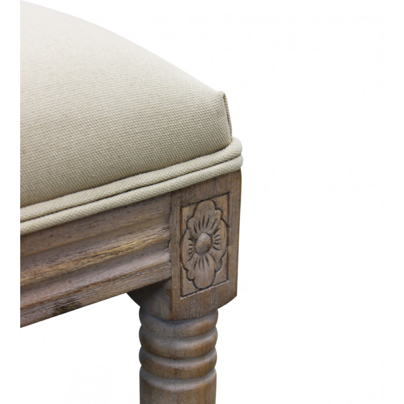 Set 2 panche Margi tessuto grigio imbottite moderne versatili