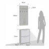 Ingresso / Scarpiera Kate Cement 79 X 40 H10 Cm