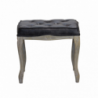 Set 2 sgabelli Marly in ecopelle vintage grigio per soggiorno