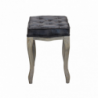 Set 2 sgabelli Marly in ecopelle vintage grigio per soggiorno