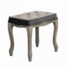 Set 2 sgabelli Marly in velluto taupe moderni per soggiorno