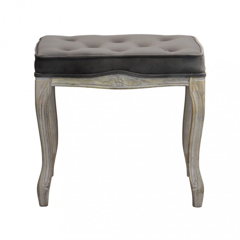 Set 2 sgabelli Marly in velluto taupe moderni per soggiorno