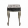 Set 2 sgabelli Marly in velluto taupe moderni per soggiorno