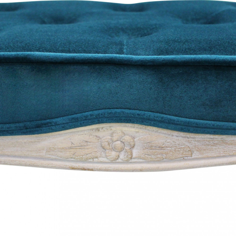Set 2 sgabelli Marly velluto blu eleganti e moderni