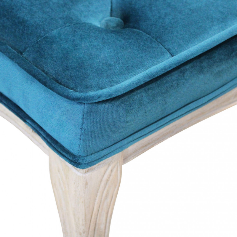 Set 2 sgabelli Marly velluto blu eleganti e moderni