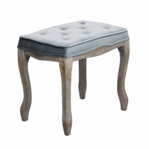 Set 2 sgabelli Marly velluto grigio eleganti e moderni