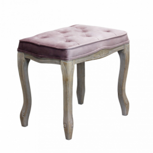Set 2 sgabelli Marly velluto rosa imbottiti moderni eleganti
