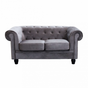 Zoom DIVANO 2 POSTI CHESTERFIELD IN VELLUTO TAUPE