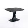 Tavolo Allungabile Twisted Black Marble 100 X 110 H.13 Cm