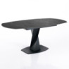Tavolo Allungabile Twisted Black Marble 100 X 110 H.13 Cm