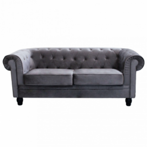 Zoom DIVANO 3 POSTI CHESTERFIELD IN VELLUTO TAUPE