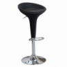 Set 2 sgabelli Jago neri moderni regolabili per cucina e bar