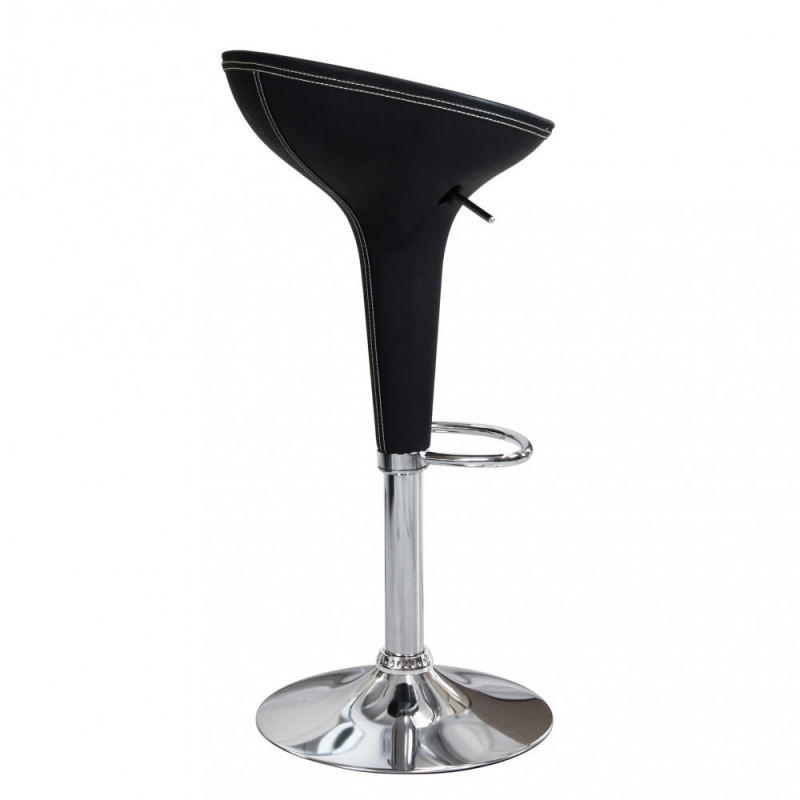 Set 2 sgabelli Jago neri moderni regolabili per cucina e bar