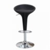 Set 2 sgabelli Jago neri moderni regolabili per cucina e bar