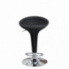Set 2 sgabelli Jago neri moderni regolabili per cucina e bar