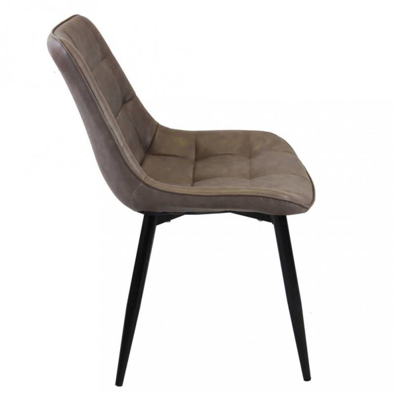 Set 4 poltrone Winona in ecopelle moderne per soggiorno e sala