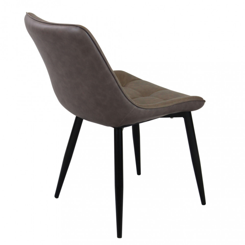 Set 4 poltrone Winona in ecopelle moderne per soggiorno e sala