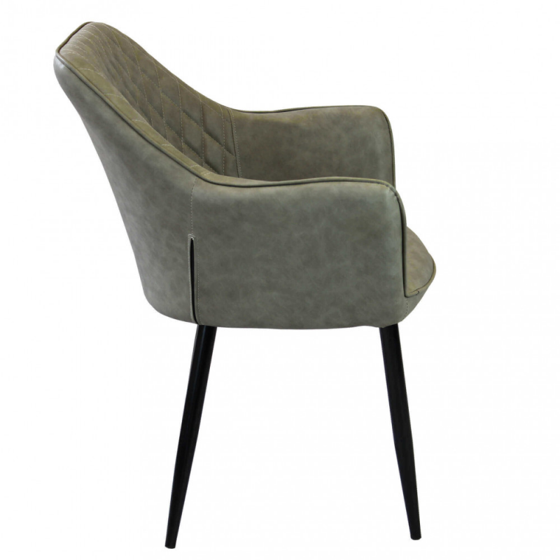 Set 2 poltrone Sindy in ecopelle classiche per soggiorno elegante