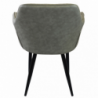 Set 2 poltrone Sindy in ecopelle classiche per soggiorno elegante