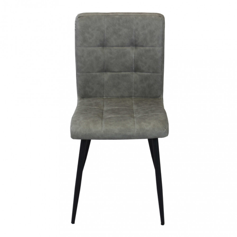Set 4 poltrone Rosalyn in ecopelle classiche per soggiorno elegante