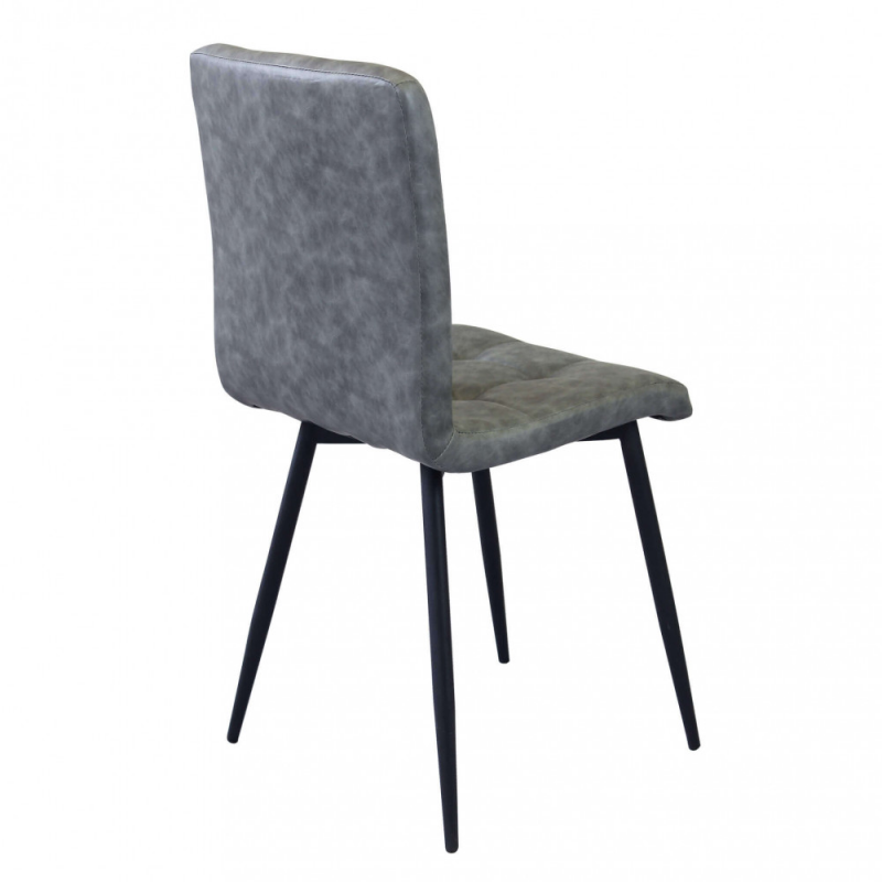 Set 4 poltrone Rosalyn in ecopelle classiche per soggiorno elegante
