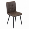 Set 4 poltrone Rosalyn in ecopelle classiche per soggiorno elegante