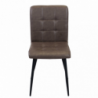 Set 4 poltrone Rosalyn in ecopelle classiche per soggiorno elegante
