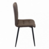 Set 4 poltrone Rosalyn in ecopelle classiche per soggiorno elegante