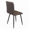Set 4 poltrone Rosalyn in ecopelle classiche per soggiorno elegante