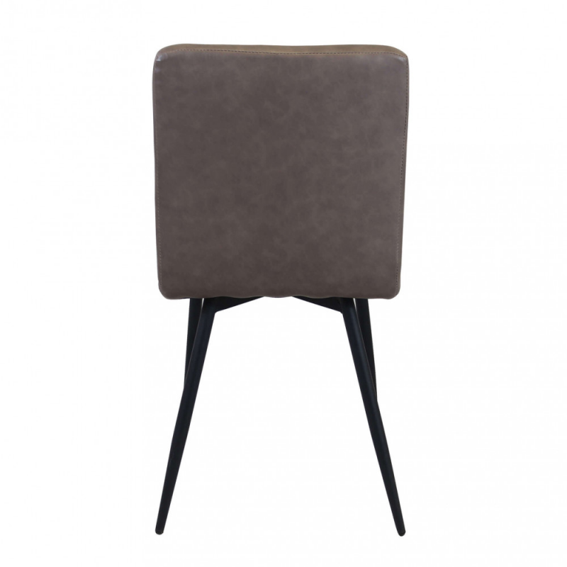 Set 4 poltrone Rosalyn in ecopelle classiche per soggiorno elegante