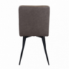 Set 4 poltrone Rosalyn in ecopelle classiche per soggiorno elegante