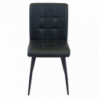 Set 4 poltrone Rosalyn in ecopelle classiche per soggiorno elegante