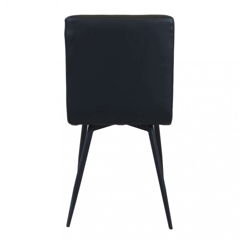 Set 4 poltrone Rosalyn in ecopelle classiche per soggiorno elegante