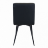 Set 4 poltrone Rosalyn in ecopelle classiche per soggiorno elegante