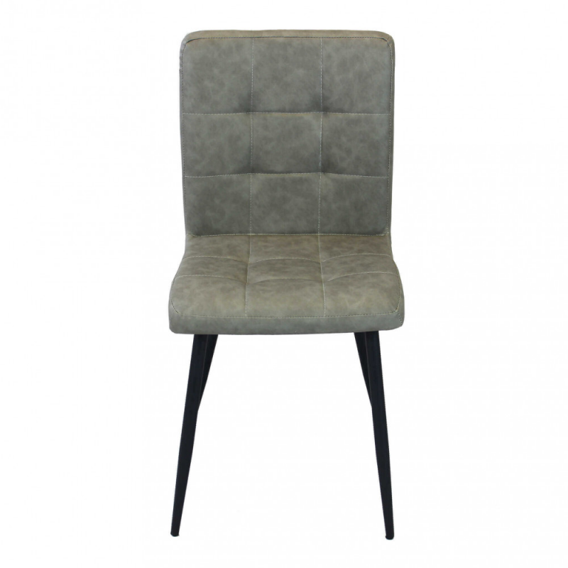 Set 4 poltrone Rosalyn in ecopelle classiche per soggiorno elegante