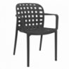 Set 4 poltrone Sharon moderne imbottite per soggiorno e cucina
