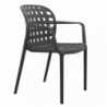 Set 4 poltrone Sharon moderne imbottite per soggiorno e cucina