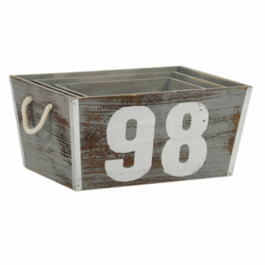 SET DI 3 CASSETTE IN LEGNO ZOE